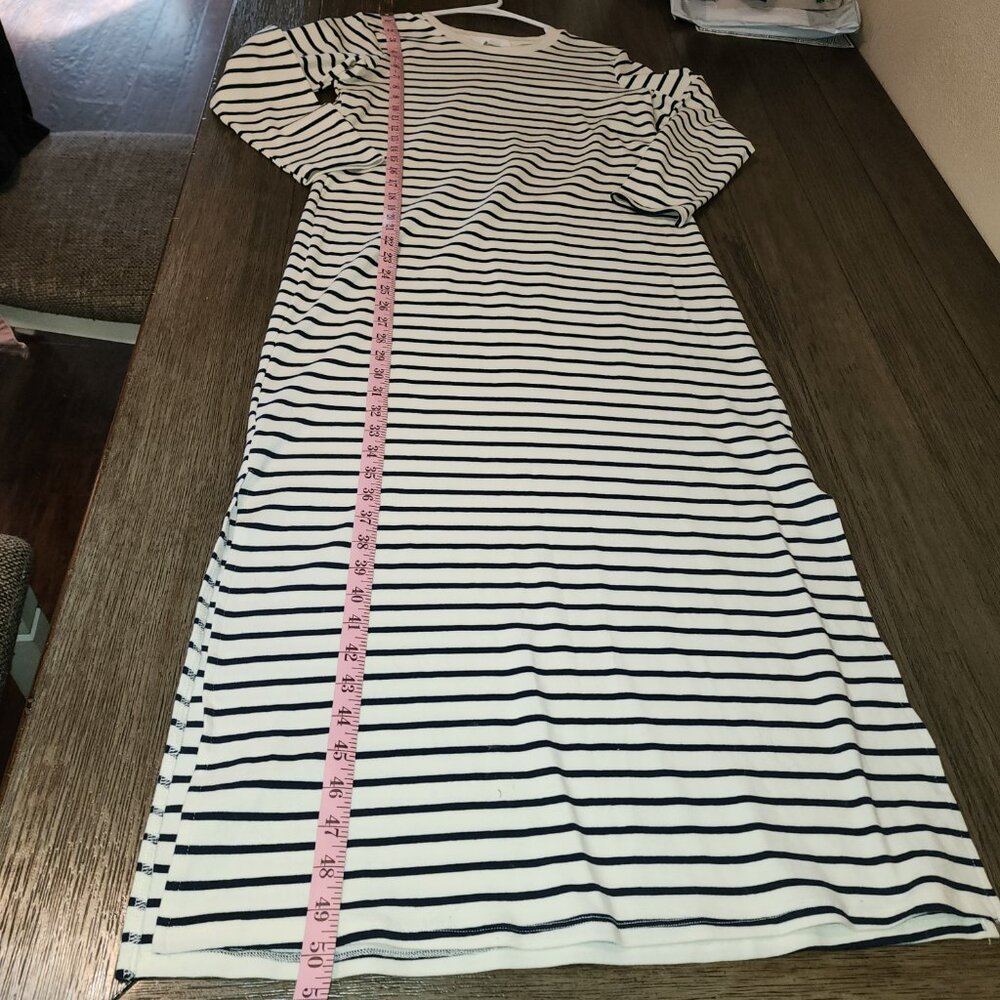 Tuckernuck Pomander Place Navy Stripe Gio Maxi Dress NWOT Small - Picture 2 of 8